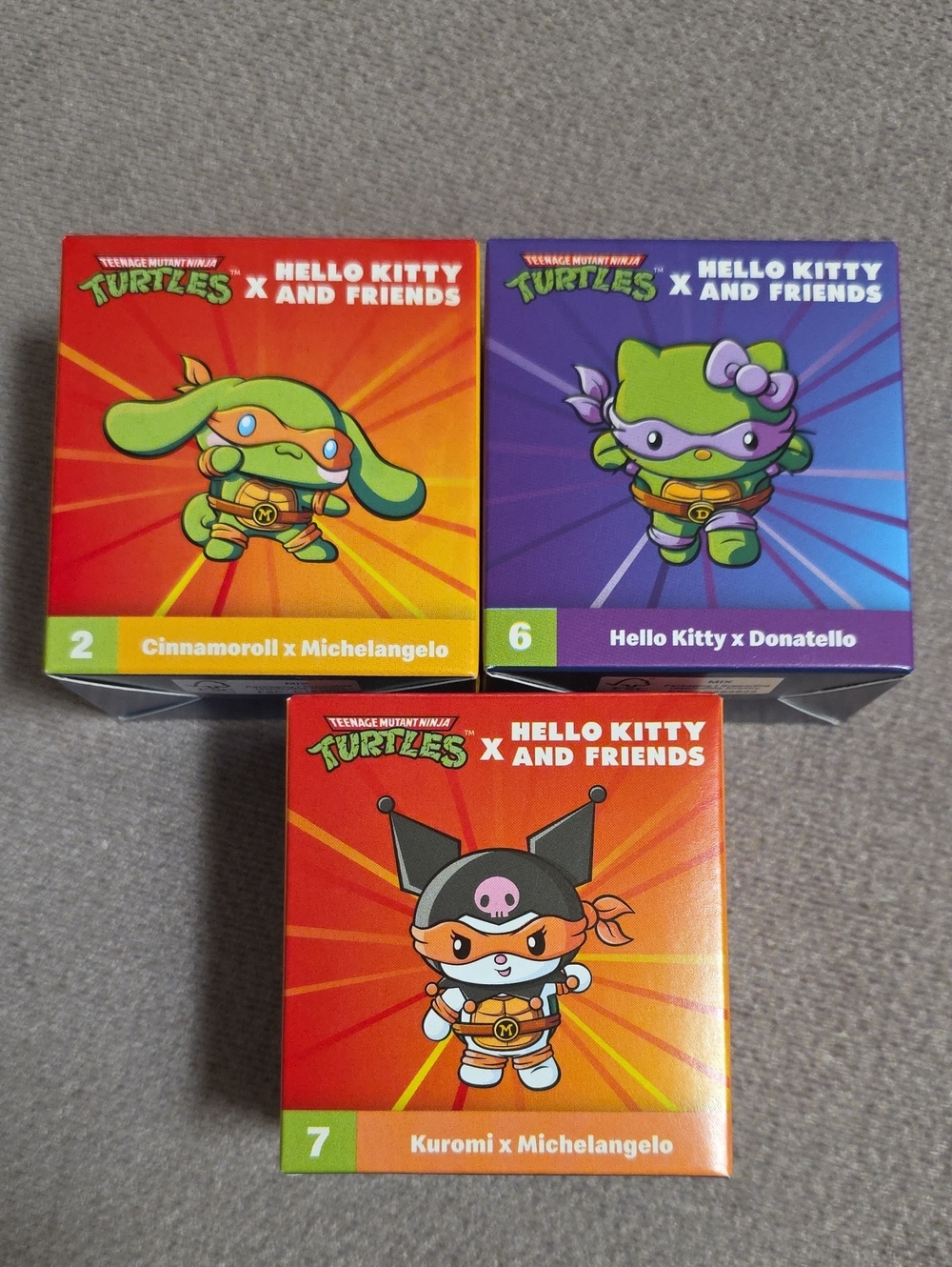 Mc Donalds Hello Kitty/Ninja Turtles Toys 2025